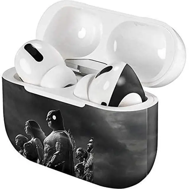Alt view image 4 of 4 - Decal Audio Skin Compatible with Apple AirPods Pro - Officially Licensed The Justice League (2017) Profile Characters Poster Design