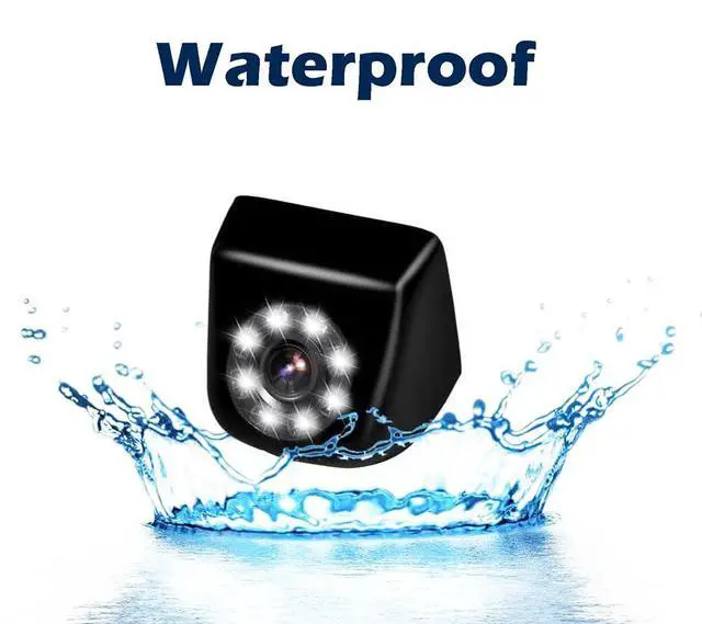 Alt view image 2 of 7 - Backup HD Camera Rear View License Plate Night Vision Waterproof Compatible with Alpine Car Radio iLX-F409 iLX-F409 ILX-F509 ILX-W650 ILX-W650 INE-W960 INE-W970HD IVE-W535HD