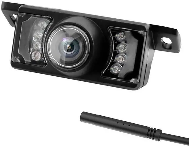 Main image of Backup Camera HD Rear View License Plate Night Vision Waterproof Compatible with Clarion Dual Boss Jensen Stinger Podofo Soundstream Eonon Cartreque Sanptent Car Radio