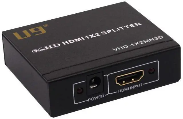 Main image of ViewHD 2 Port 1x2 Powered HDMI 1 in 2 Out Mini Splitter for 1080P & 3D | Model: VHD-1X2MN3D