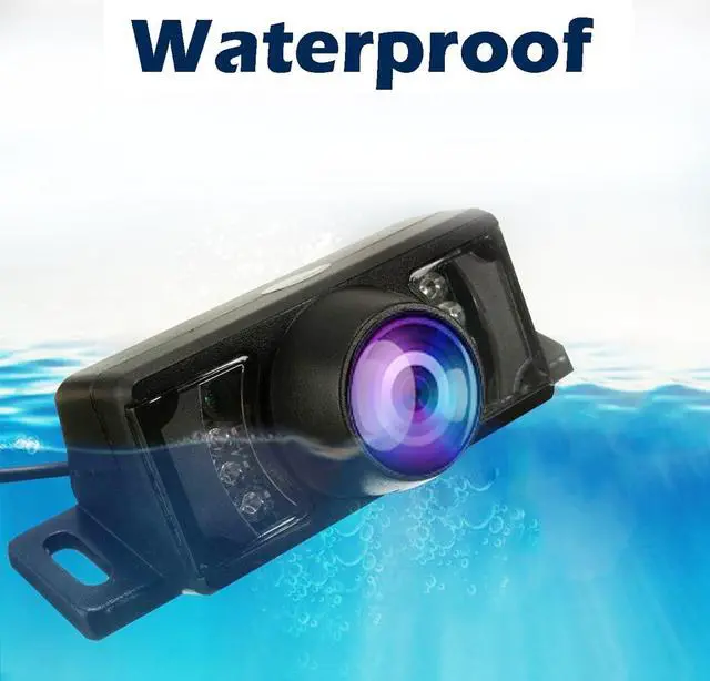 Alt view image 2 of 6 - Backup Camera HD Rear View License Plate Night Vision Waterproof Compatible with Clarion Dual Boss Jensen Stinger Podofo Soundstream Eonon Cartreque Sanptent Car Radio