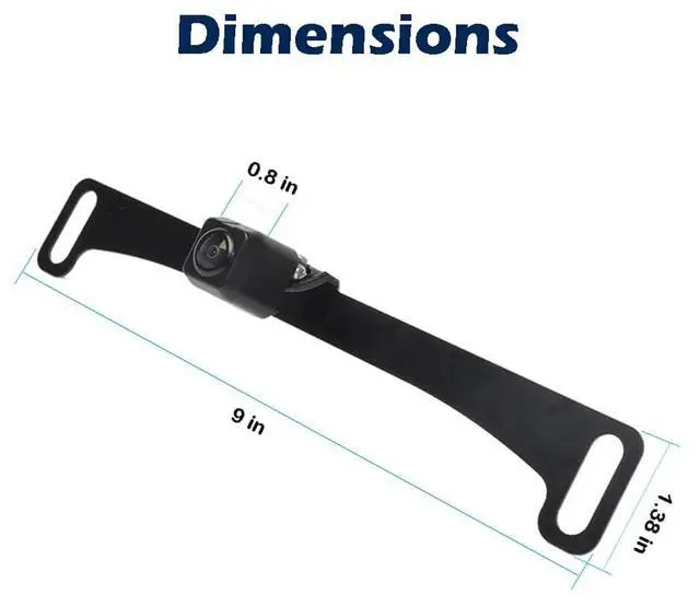 Alt view image 3 of 5 - Backup Camera HD Rear Front View License Plate Night Vision Waterproof Compatible with JVC Car Radio KW-M560BT KW-M730BT KW-M740BT KW-M740BT KW-V40BT KW-V120BT KW-V240BT KW-V850BT