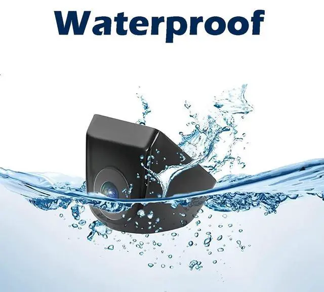 Alt view image 2 of 7 - Backup HD Camera Rear View License Plate Night Vision Waterproof Compatible with Kenwood Car Radio DDX26BT DDX340BT DDX376BT DDX396 DMX125BT DMX907S DMX7705S DMX7706S DNX6990HD