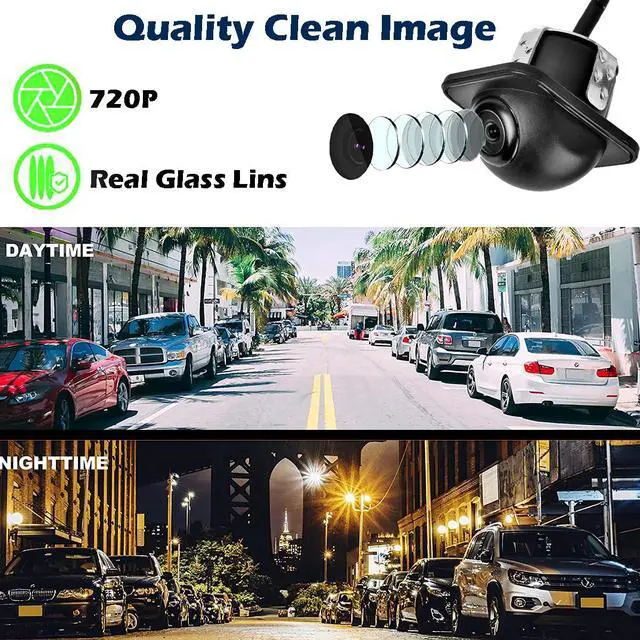 Alt view image 3 of 7 - Backup Camera HD Rear View License Plate Night Vision Waterproof Compatible with Pioneer Car Radio AVH-120BT AVH-210EX AVH-2550NEX AVH-X490BS DMH-WT8600NEX DMH-100BT DMH-160BT