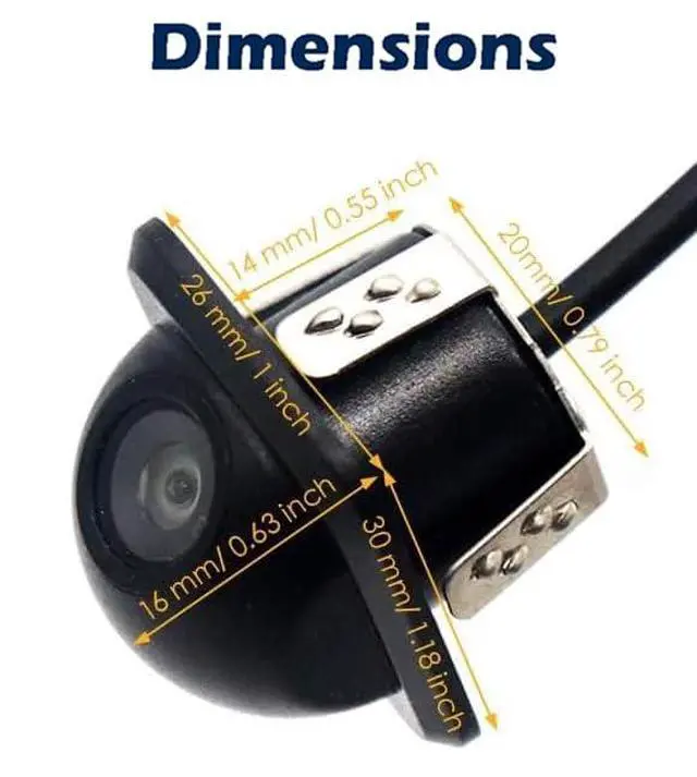 Alt view image 5 of 7 - Backup Camera HD Rear View License Plate Night Vision Waterproof Compatible with Pioneer Car Radio AVH-120BT AVH-210EX AVH-2550NEX AVH-X490BS DMH-WT8600NEX DMH-100BT DMH-160BT