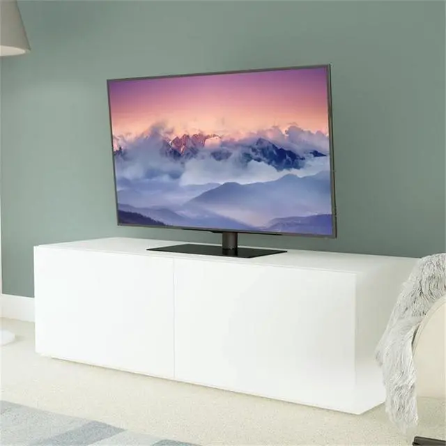 Alt view image 2 of 6 - Universal Table Top Tilt and Turn TV Stand for TVs 37" to 55" in Black