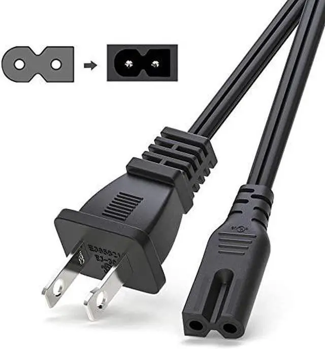 Main image of Replacement 10FT US 2Prong AC Power Cord Cable for Panasonic DMP-BDT220 DMP-BDT500P Integrated Wi-Fi 3D Blu-ray DVD Player