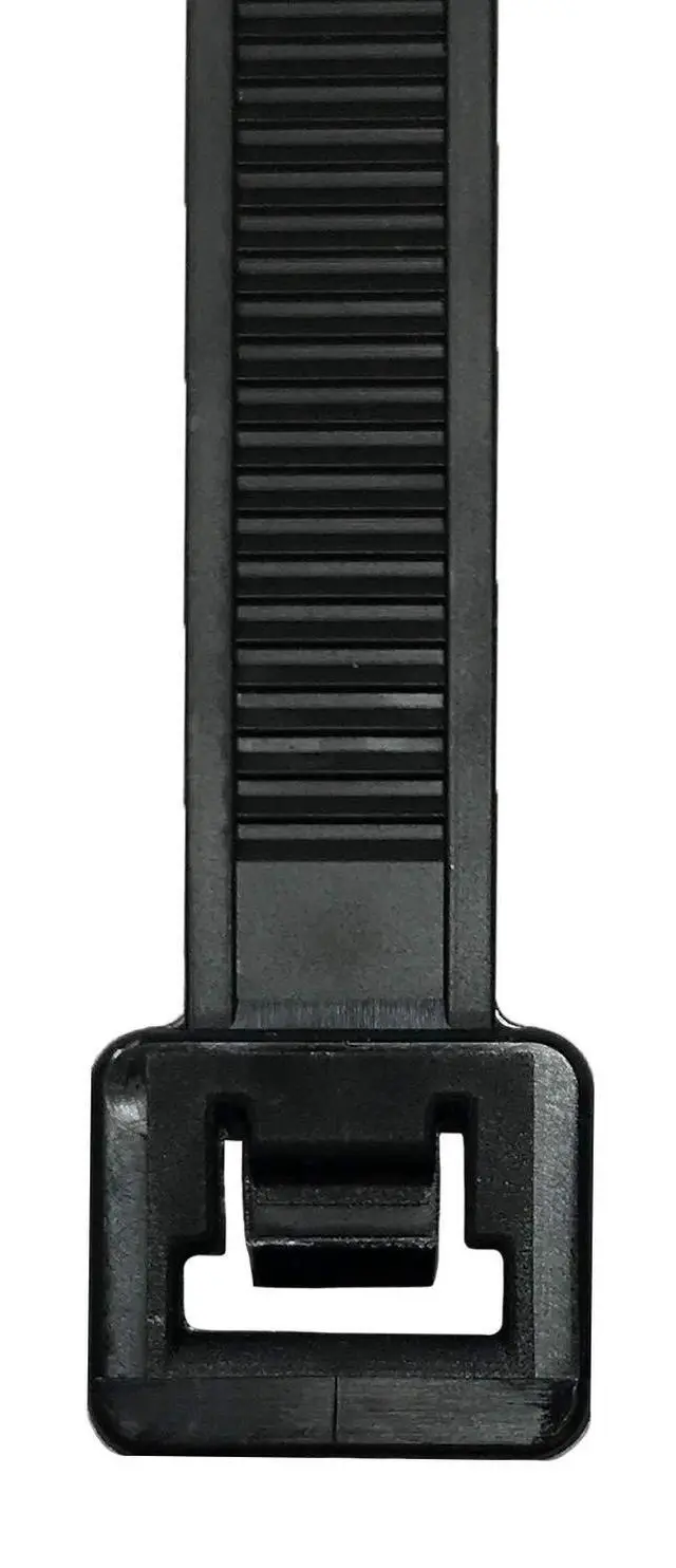 Alt view image 5 of 5 - Extreme Cold Weather HD Black 14" Inch Cable Zip Ties 120 Pounds Tensile Strength UV Resistant Wire Wrap - 100 Pack - Made in USA
