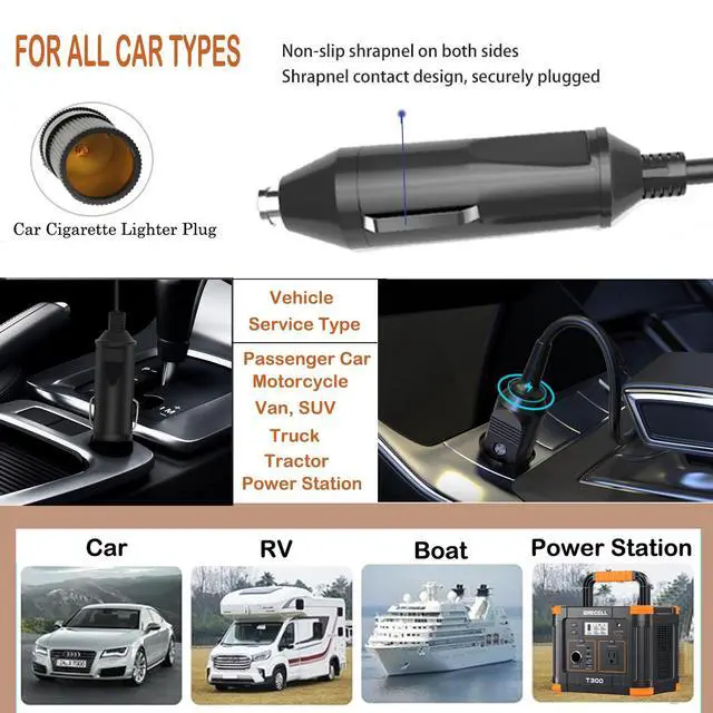 Alt view image 4 of 4 - Car DC Adapter for Igloo Kool Mate 36 QT 2539 Hotline 12V Electric | Thermoelectric High-Performance Cooler / Warmer Auto Power Supply Cord Cable Charger