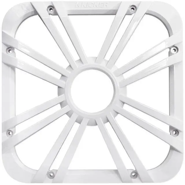 Main image of 10-inch (25cm) Square Subwoofer Grille for 11S10L7,LED, White | Illuminated woofer protection, rugged mesh speaker guard and cover, easy install, lights up your bass enclosure, 10 inch size