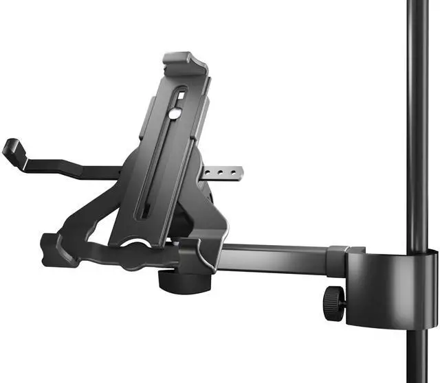 Main image of König & Meyer 19743 Tablet PC Holder Biobased Plastic Accessory for Microphone Stands Tilting Suitable for Common Brands