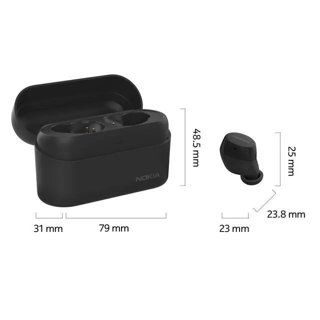 Alt view image 2 of 3 - Power Earbuds | True Wireless with Charging Case | Up to 150 Hours of Play | Waterproof | Universal Bluetooth 5.0 Compatibility with Built-in Mic | Crystal-Clear Sound with Enhanced Bass,Gray