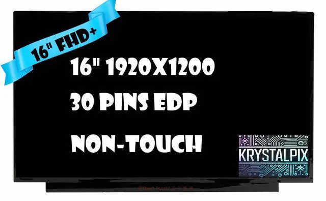Main image of 16" Screen Replacement for ASUS Vivobook 16X F1603Z M1603Q M1603z M1603IA X1603ZA X1603Z M1603QA-R7512 K6602ZE X1603ZA-1B LED LCD Display Panel FHD 1920×1200(Only for Non Touch Version) 30Pin