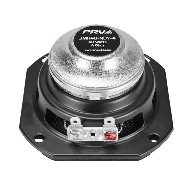 Alt view image 4 of 6 - 3-inch Full-Range Neodymium Speaker 3MR40-NDY-4 PRO Audio Midrange with 40 Watts Power Handling, 4 Ohm, and Versatile Performance for Car Audio Applications (Single)