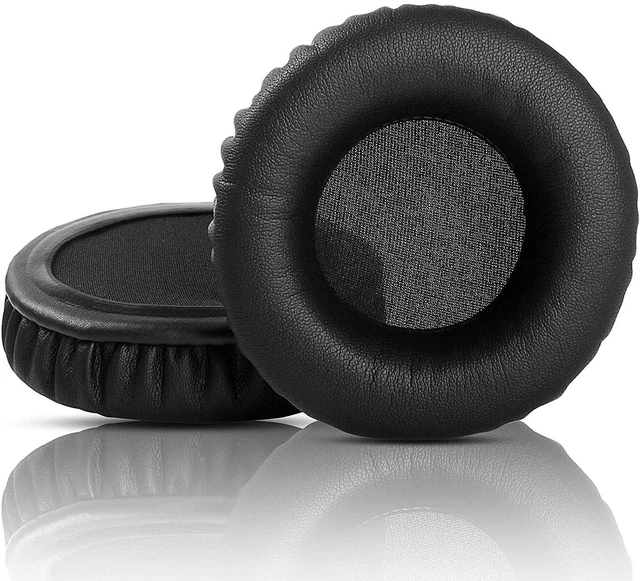 Main image of N-Tune HD Replacement Earpads Protein Leather Ear Pads Cushions Cover Repair Parts Compatible with Monster NCredible NTune On-Ear Headphones (Black)