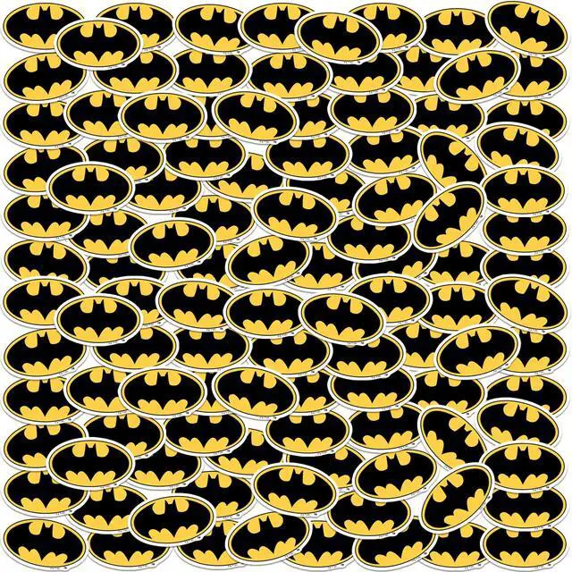 Main image of Batman Bat Logo 100 Vinyl Stickers Waterproof Die-Cut Decals Laptop Car