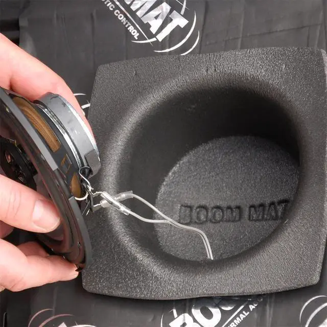 Alt view image 3 of 6 - 050320 Boom Mat Speaker Baffles, 5.25" Round (Pack of 2)