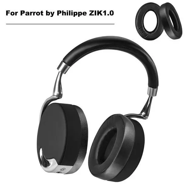 Alt view image 2 of 7 - Ear Cushions for Parrot by Philippe ZIK 1.0 Headphone-Replacement Earpad Cover, Ear Cushion Pads (Black)