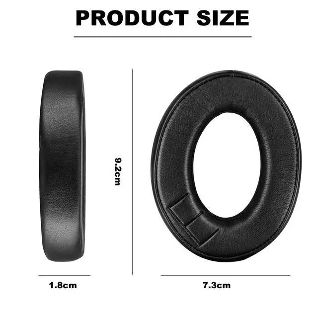 Alt view image 5 of 7 - Ear Cushions for Parrot by Philippe ZIK 1.0 Headphone-Replacement Earpad Cover, Ear Cushion Pads (Black)