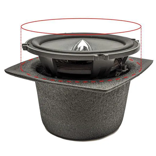 Alt view image 6 of 6 - 050320 Boom Mat Speaker Baffles, 5.25" Round (Pack of 2)