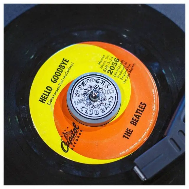 Alt view image 2 of 2 - CR9100A-SP Aluminum 45 Adapter, The Beatles SGT. Pepper's | Replaces Standard 45 Adapter