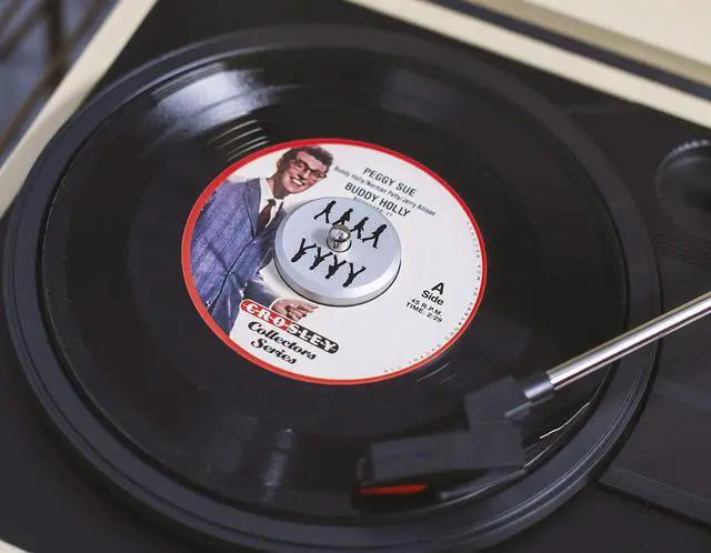 Alt view image 2 of 2 - CR9100A-AB Aluminum 45 Adapter, The Beatles Abbey Road Mirror | Replaces Standard 45 Adapter