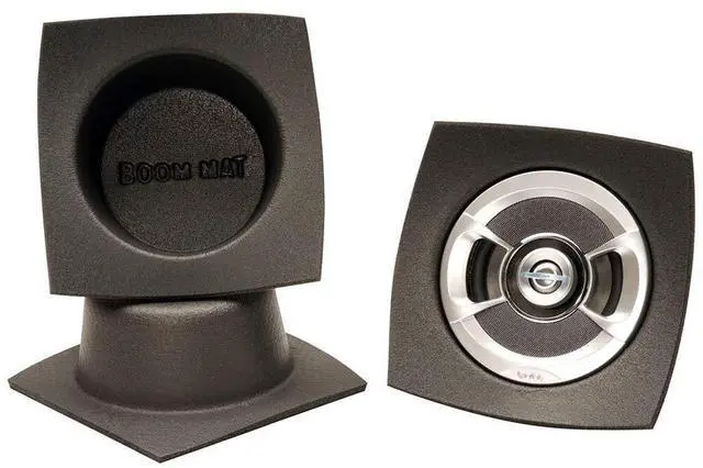 Alt view image 4 of 4 - DEI 050331 Boom Mat Speaker Baffles, 6.5" Round Slim (Pack of 2) | Boom Mat, Closed-cell Polyethylene, Watertight Seal, Reduces Panel Resonance & Road Noise