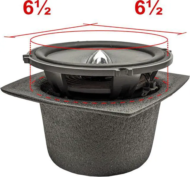 Alt view image 3 of 4 - DEI 050331 Boom Mat Speaker Baffles, 6.5" Round Slim (Pack of 2) | Boom Mat, Closed-cell Polyethylene, Watertight Seal, Reduces Panel Resonance & Road Noise