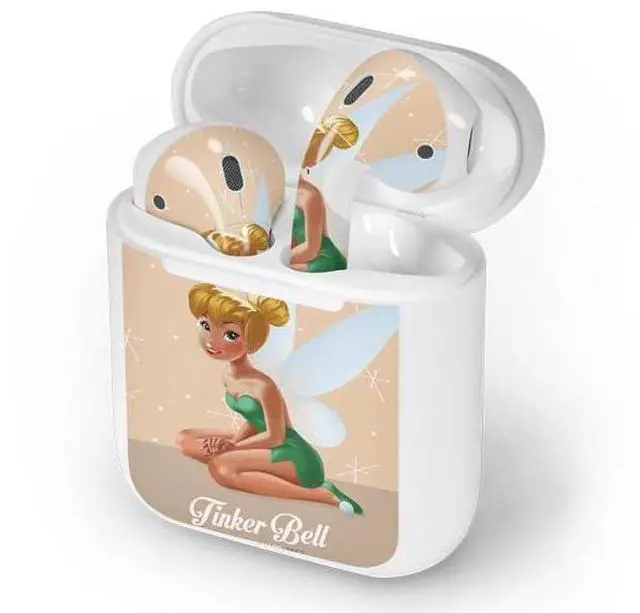 Alt view image 4 of 4 - Decal Audio Skin Compatible with Apple AirPods - Officially Licensed Disney Tinker Bell Sharing The Magic Art Design