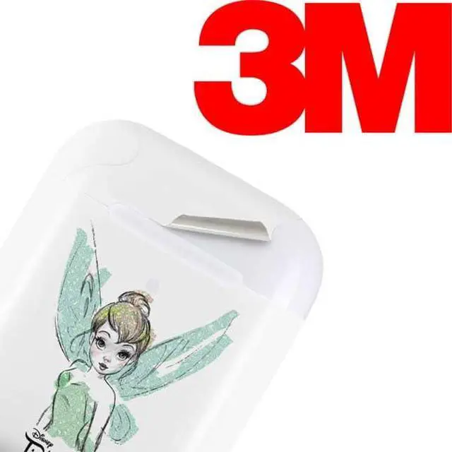 Alt view image 3 of 4 - Decal Audio Skin Compatible with Apple AirPods - Officially Licensed Disney Tinker Bell Watercolor Fairy Art Design