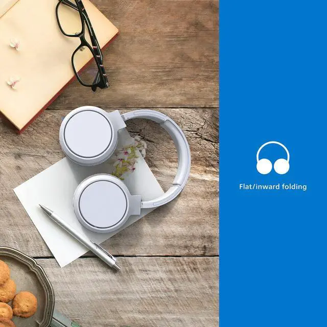 Alt view image 5 of 6 - H5205 Over-Ear Wireless Headphones with 40mm Drivers, Lightweight Cushioned Headband, White