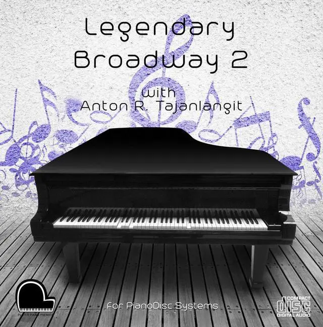 Main image of Legendary Broadway 2 - PianoDisc Compatible Player Piano CD