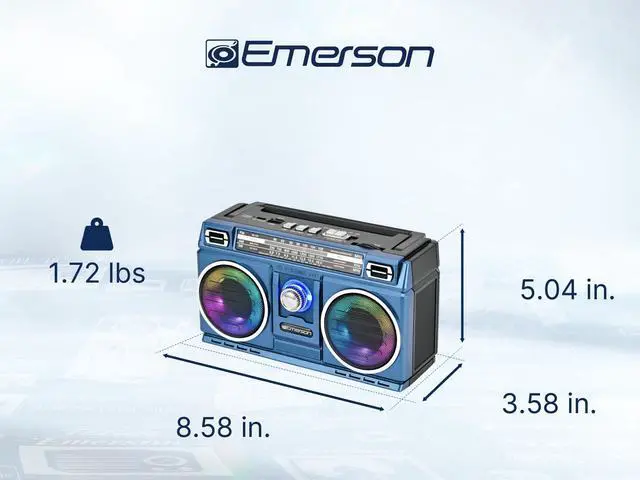 Alt view image 3 of 6 - Portable Bluetooth Radio Boombox with 4-Band AM/FM/TV/SW Shortwave Radio, Rechargeable Battery, USB & TF Card MP3 Playback, LED Color Lights