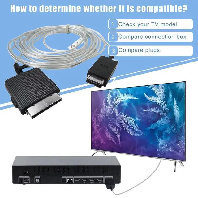 Alt view image 4 of 6 - BN96-54413V BN44-01066B One Connect Cable for Samsung Frame TV Models 19" 20" 21" 22" 23" 24" The Frame (43" and Above),(5m /16.4ft)