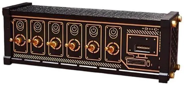 Main image of 6 Ports USB Switcher, Cyberpunk USB Docking Station, with Independent Control Button, Voice Control Function, Data Transmission, for Phones, Tablets, and Gadgets