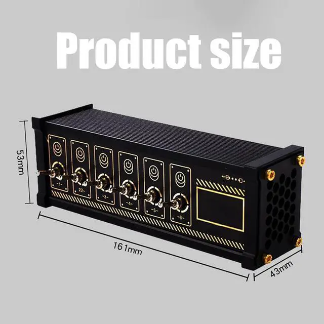 Alt view image 5 of 7 - 6 Ports USB Switcher, Cyberpunk USB Docking Station, with Independent Control Button, Voice Control Function, Data Transmission, for Phones, Tablets, and Gadgets