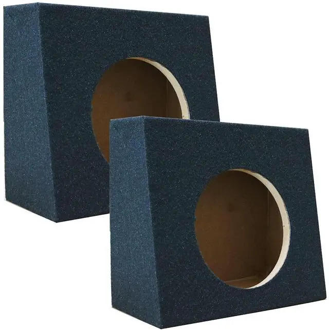 Main image of 2X Single Ported Angle 12 Inches Truck Subwoofer Box Enclosure with Thick Heavy Duty MDF - 12" Inches Woofer (2 Pieces)