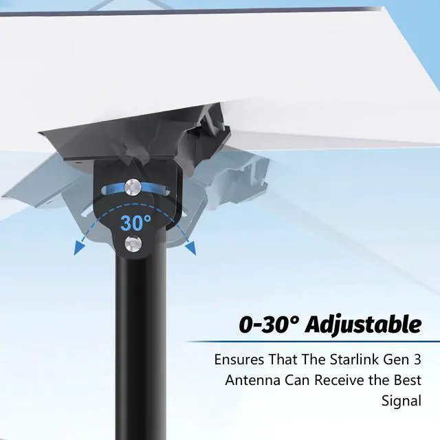 Alt view image 7 of 7 - Starlink Gen 3 Flat Mount Kit, Starlink Standard Dish Mount Kit (Wall Mount)