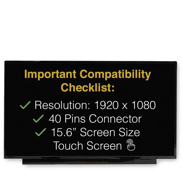 Alt view image 3 of 7 - Touch Replacement Screen for Dell INSPIRON 15 5570 FHD 1920x1080 | Matte, LCD LED Display, Tools and Tape Included