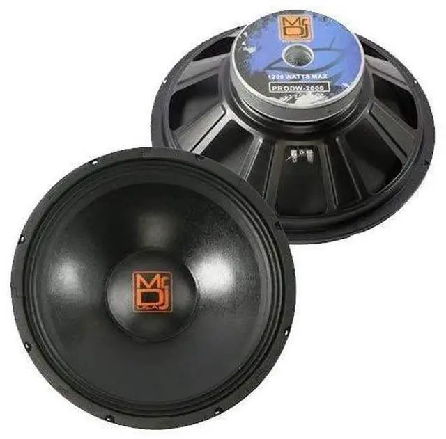 Main image of PRODW-2000 15" 2000W Max, 8 ohms Pro PA/DJ Universal Raw Replacement Speaker Subwoofer