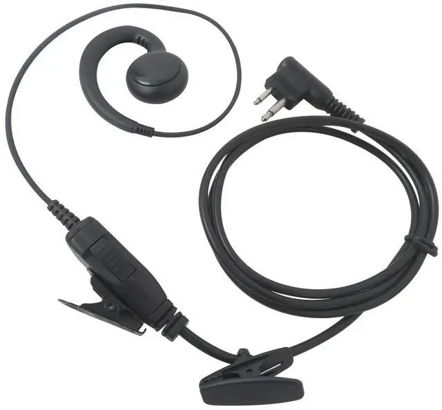 Main image of PTT Mic Swivel Earpiece Compatible for Motorola Radio Bearcom Radios BC10, BC20, BC90, BC95, BC120, BC130