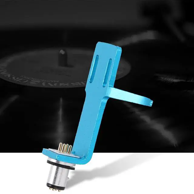 Alt view image 3 of 7 - Turntable Headshell, Premium Aluminum Alloy Phono Cartridge Headshell with 4 Cables 2 Screw Pairs Universal Connector Kit for Record Player Assembly and Systems Upgrade