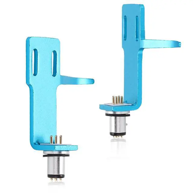 Alt view image 6 of 7 - Turntable Headshell, Premium Aluminum Alloy Phono Cartridge Headshell with 4 Cables 2 Screw Pairs Universal Connector Kit for Record Player Assembly and Systems Upgrade