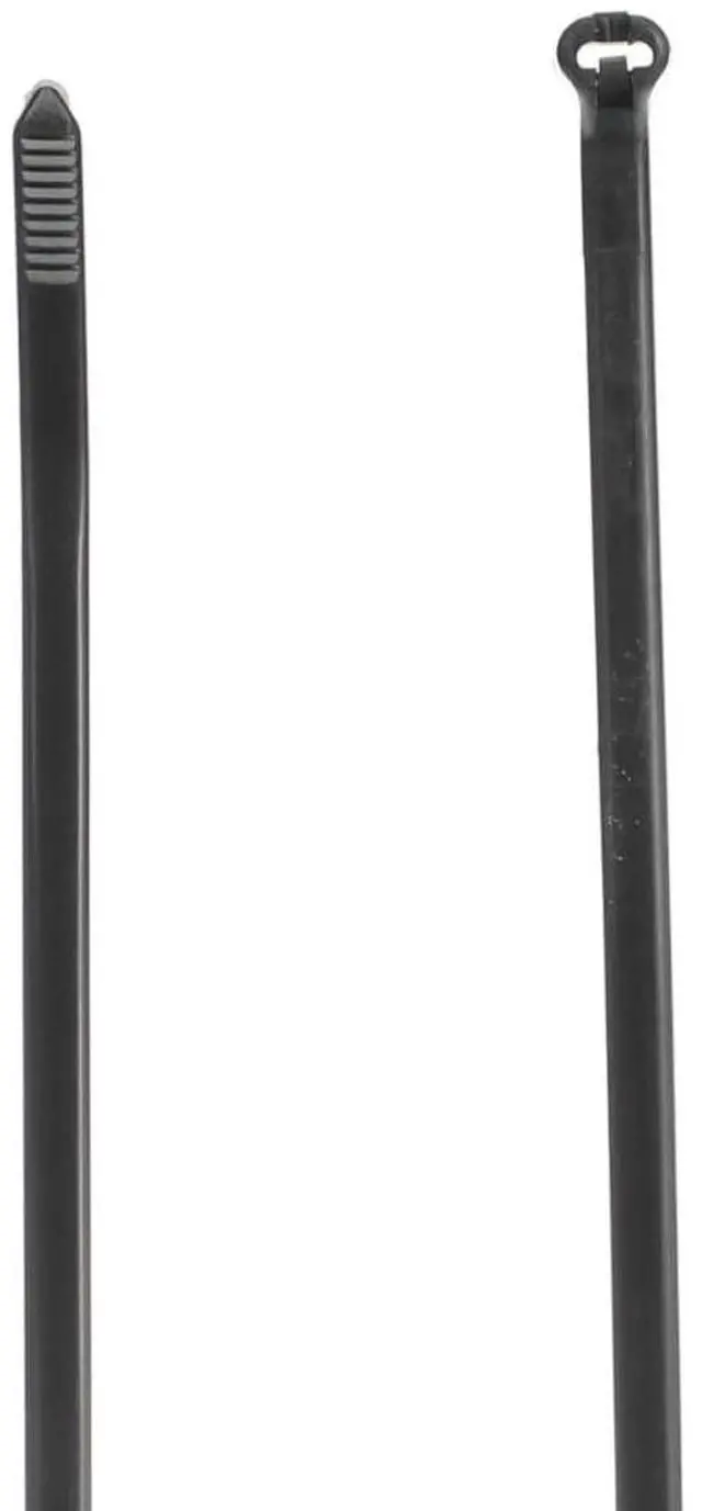 Main image of Cable Tie, 7-1/2 in L, 1-3/4 in Max Bundle Dia., Black, Nylon 6/6, 50 lb Strength, 100 PK - 1 Each