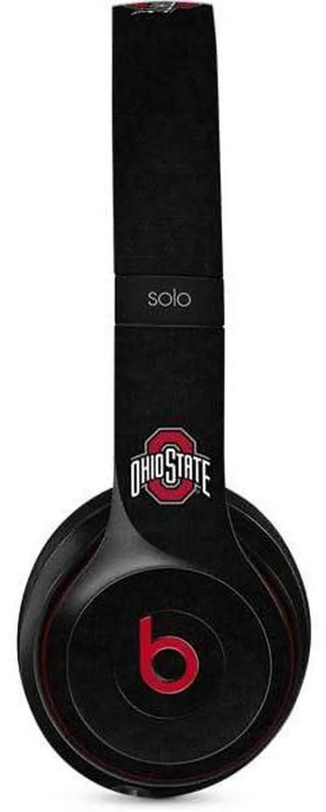 Main image of Decal Audio Skin Compatible with Beats Solo 3 Wireless - Officially Licensed Ohio State University OSU Buckeyes Black Design