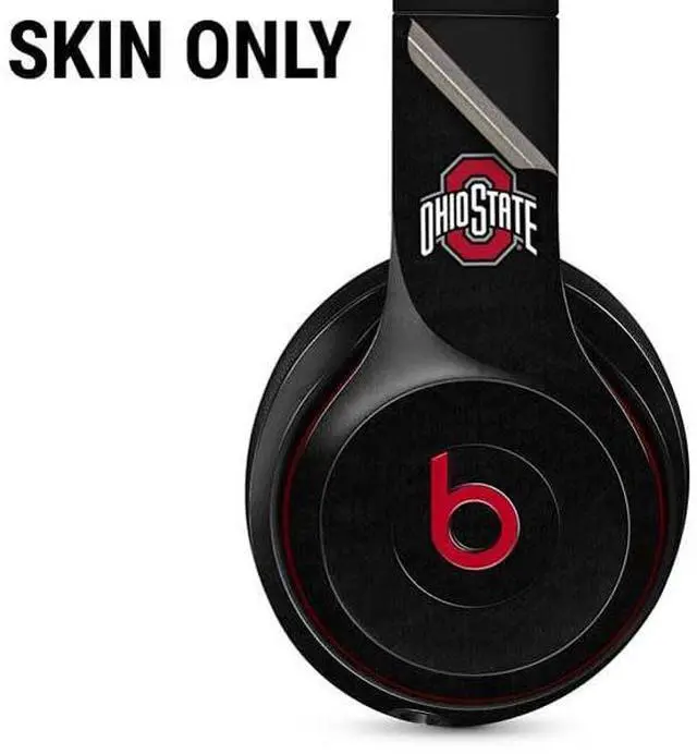 Alt view image 2 of 3 - Decal Audio Skin Compatible with Beats Solo 3 Wireless - Officially Licensed Ohio State University OSU Buckeyes Black Design