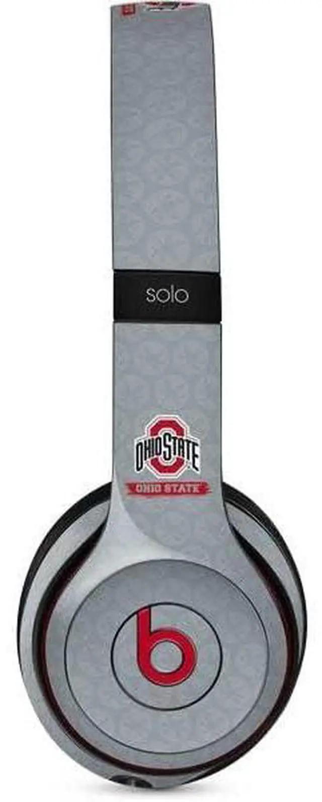 Main image of Decal Audio Skin Compatible with Beats Solo 3 Wireless - Officially Licensed Ohio State University Distressed Logo Design