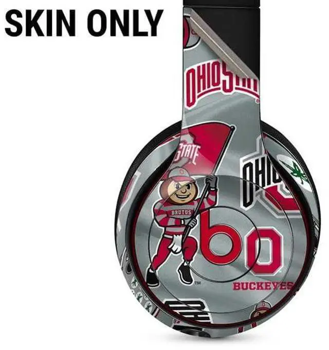 Alt view image 2 of 3 - Decal Audio Skin Compatible with Beats Solo 3 Wireless - Officially Licensed Ohio State University Pattern Design