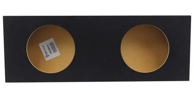Alt view image 2 of 5 - RDSM10 Dual 10" Shallow Mount Sealed Car Subwoofer Enclosure | 0.56 Cu Ft Per Sub, Made in USA, 5/8" MDF, Sub Box, 4.62" Mounting Depth, Precision Cut, Carpeted, Reinforced Seams