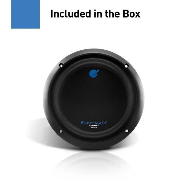 Alt view image 6 of 6 - AC8D Anarchy Series 8 Inch Car Subwoofer - 1200 Watts Max, Dual 4 Ohm Voice Coil, Sold Individually, Hook Up to Amp